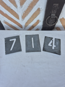 Lot de 3 pochoirs métal 